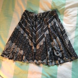 Printed Abercrombie Skater Skirt